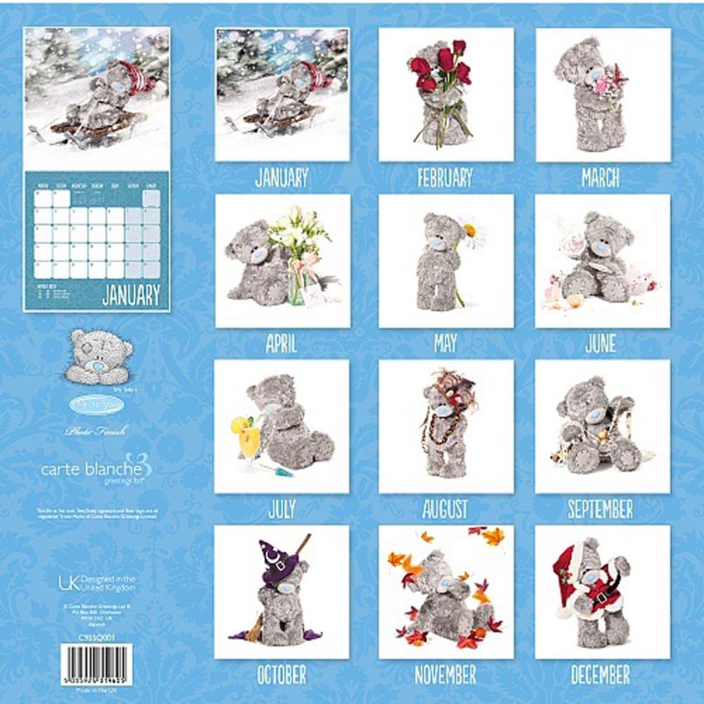 2017 Me to You Bear Photo Finish Square Calendar Extra Image 1
